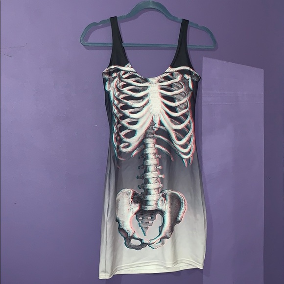 Skeleton 3-D ribs dress💀 - Picture 6 of 12